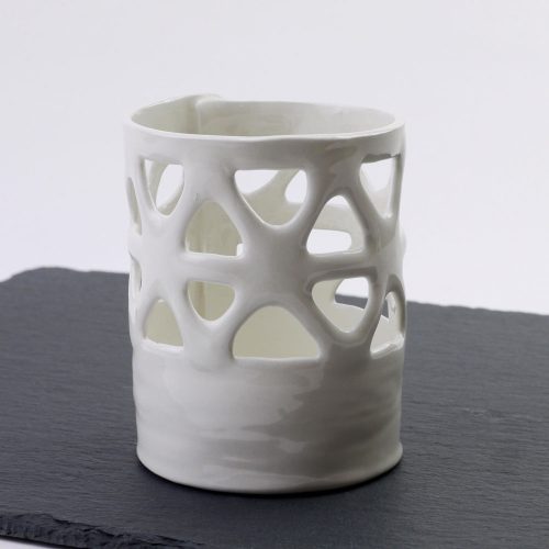 portaspazzolino in ceramica-pezzo unico realizzato a mano