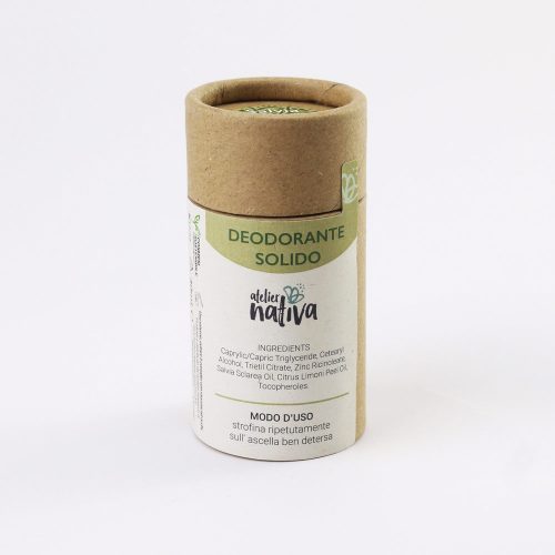 deodorante solido in stick di cartone