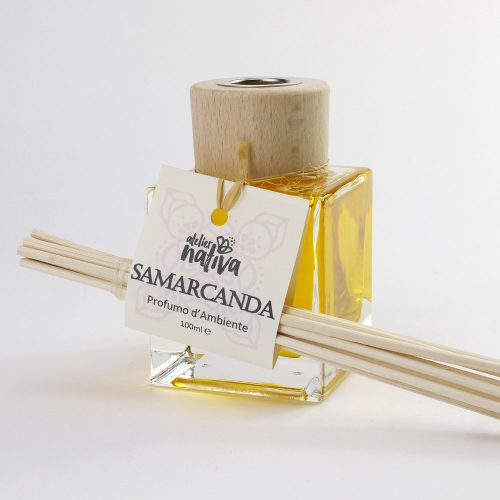 profumo d'ambiente samarcanda fiori bianchi e muschio