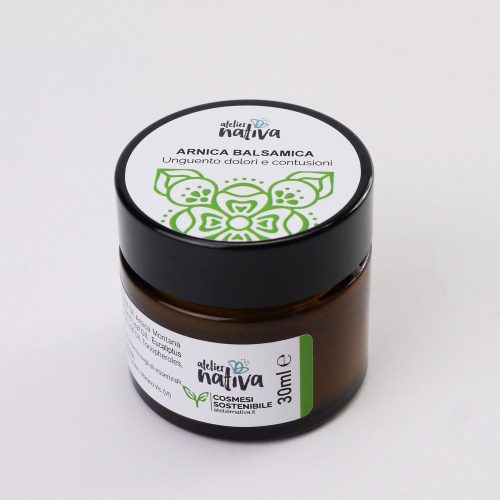 unguento arnica balsamica in vasetto di vetro da 30ml
